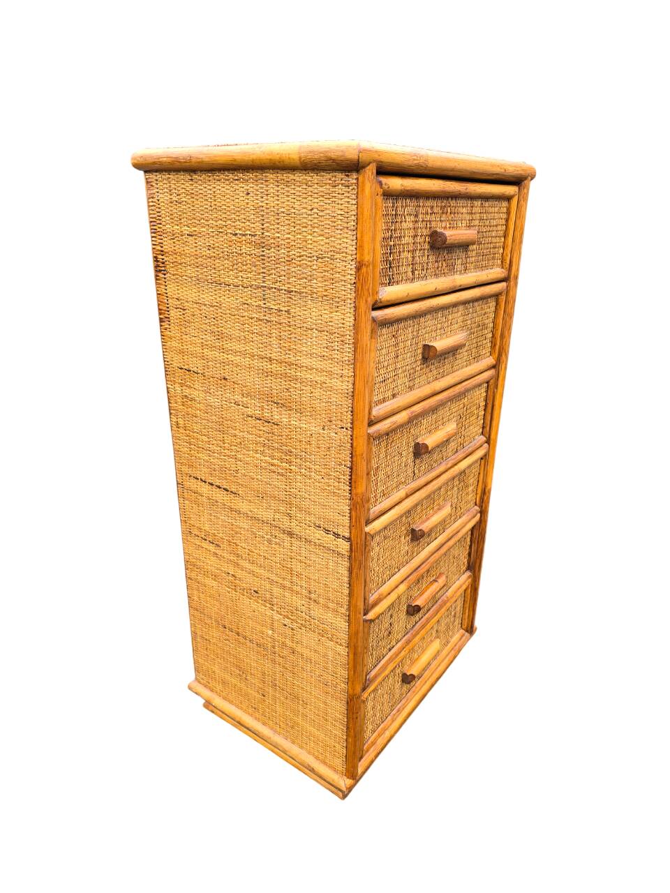 Rattan chest of drawers / chest of drawers