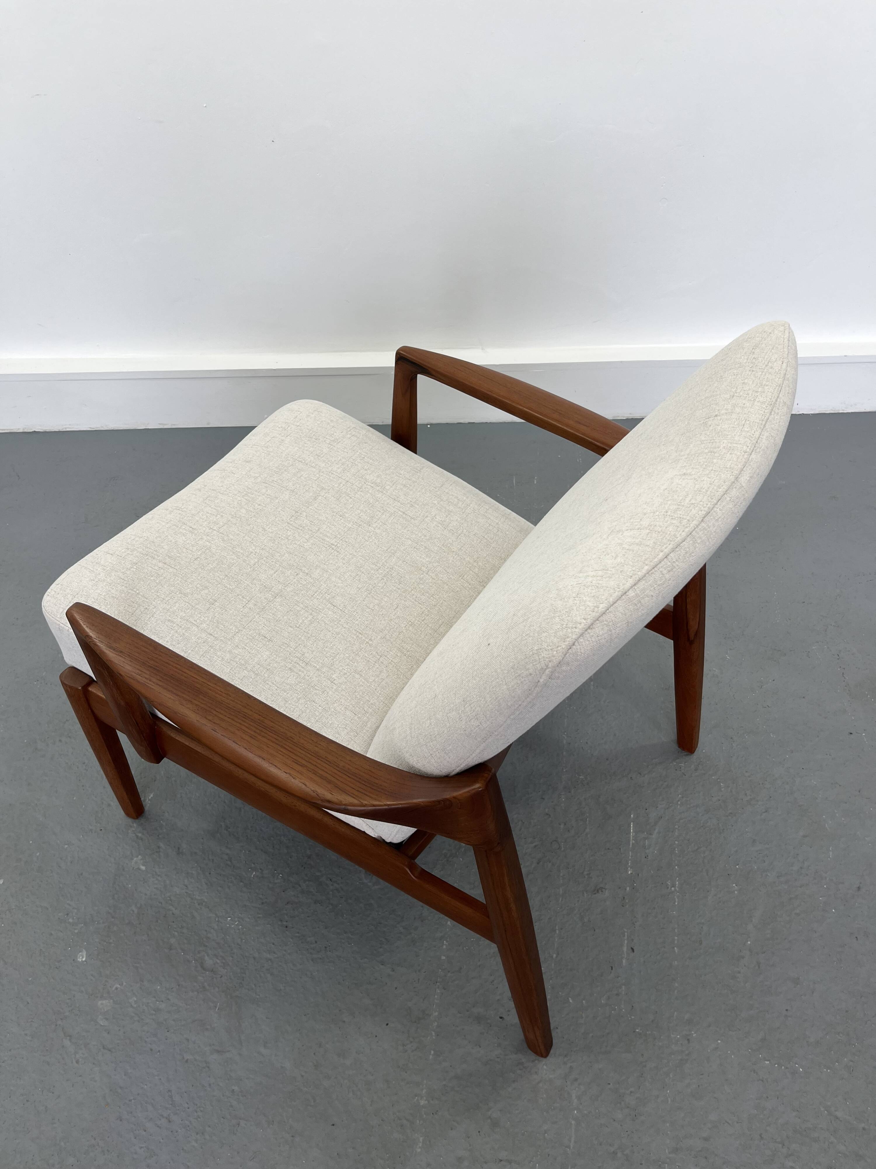 Vintage danish teak lounge chair, 1970s