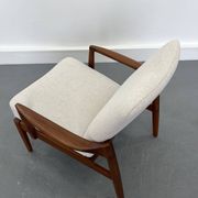 Fauteuil lounge vintage danois en teck, 1970