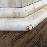 Travertine dining table