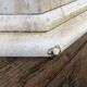 Travertine dining table