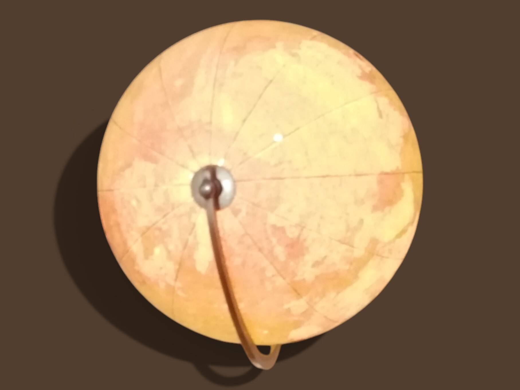 Vintage illuminated glass globe world map - 1940s