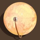 Vintage illuminated glass globe world map - 1940s