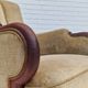 1950s, Danish design, set of armchairs, teak wood, velour, original condition.