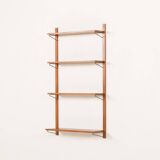 Étagères danoises en teck du milieu du siècle, lot de 4, années 1960