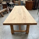 Very large solid oak farm table