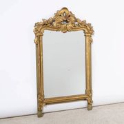 Antique flowered mirror from the 19th century.