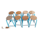 Lot de 8 tabourets