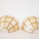 Paire d'appliques en nacre coquillage