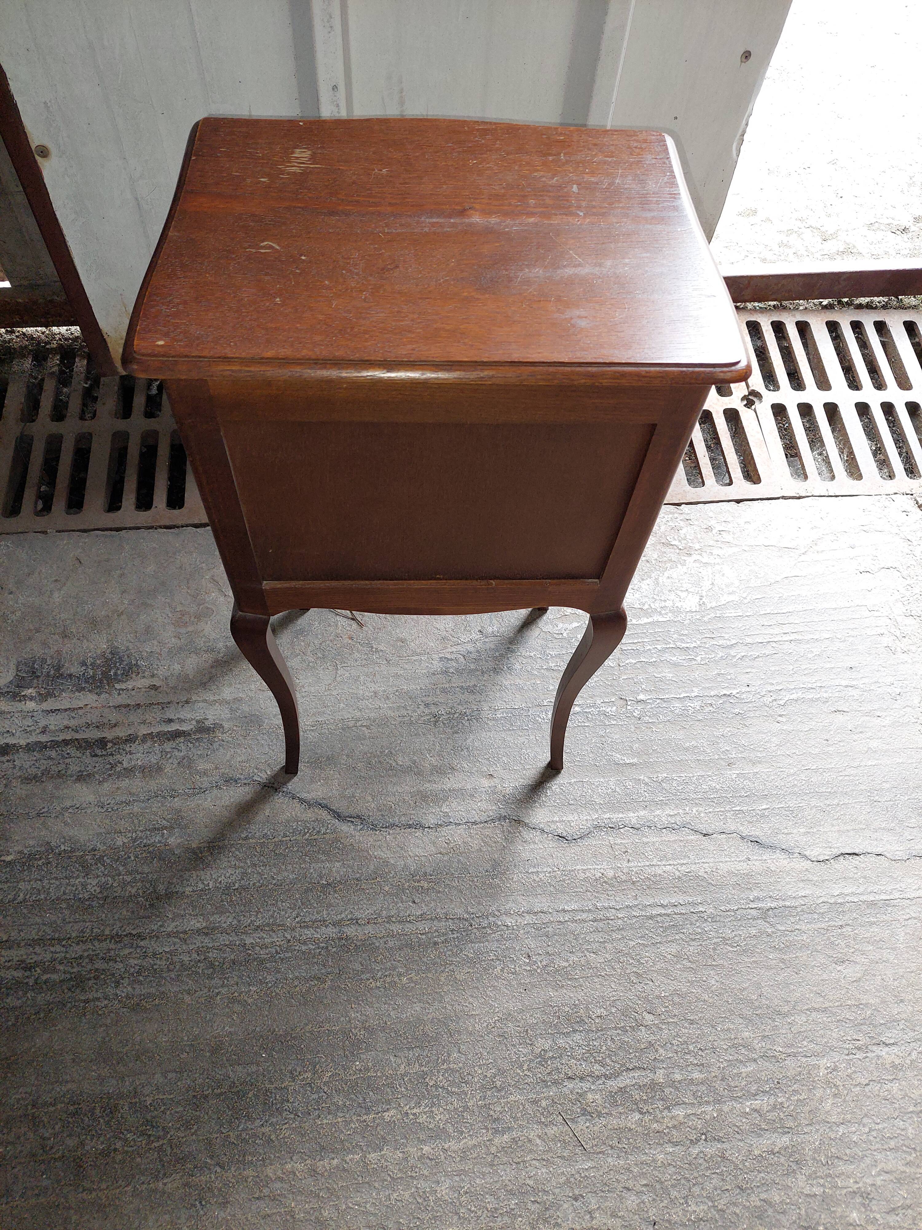Vintage wooden bedside table