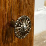 Petit meuble en bois à dessus de marbre, années 1950