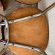 Red formica chairs 1950