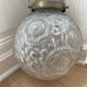Frosted glass suspension globe Art Deco 1920s/1930s