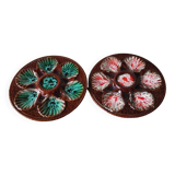 Vintage shell plates Vallauris
