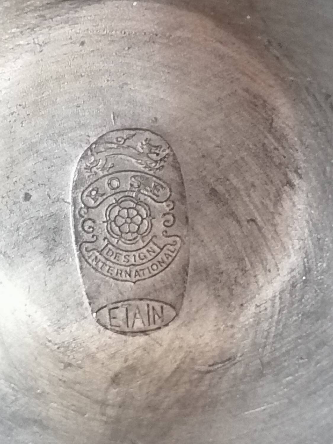 International design pink pewter cellar rat candle holder