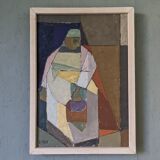Mid-century swedish oil painting