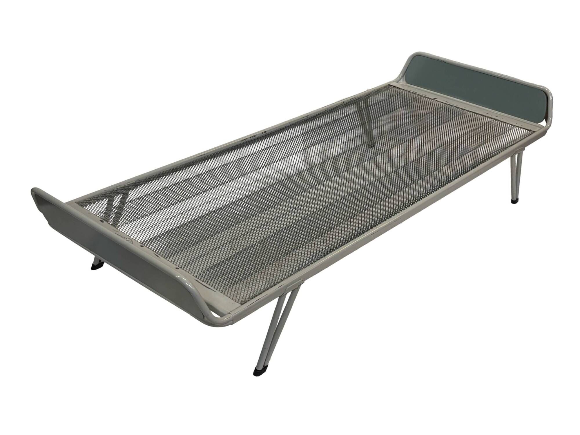Vintage daybed 1960s minimalist metal from the Netherlands design