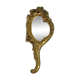 Old Gold Hand Mirror Make Up Mirror Classic Baroque Style