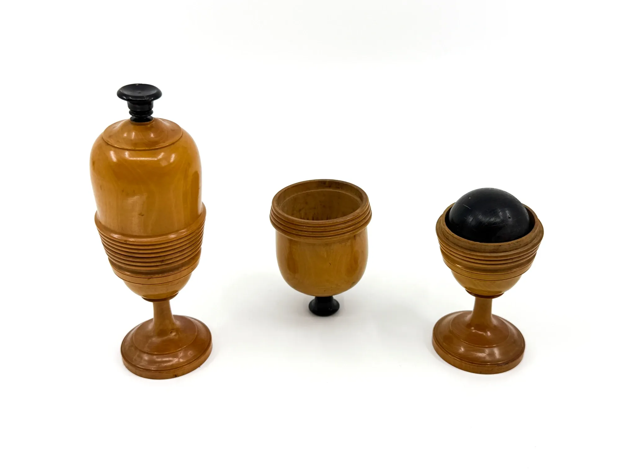 Magic trick vases • Turned boxwood • Napoleon III