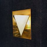 Postmodern Brass Wall Lamp Sconce from Liro, Belgium, 1980s