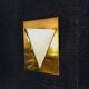 Postmodern Brass Wall Lamp Sconce from Liro, Belgium, 1980s
