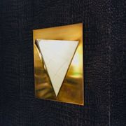 Postmodern Brass Wall Lamp Sconce from Liro, Belgium, 1980s