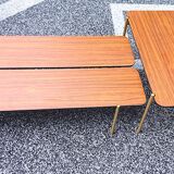 Pair Coffee tables from the mid-twentieth century, minimalist Scandinavian style.