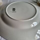 Large round serving platter sarreguemines, epernay model