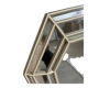 Vintage octagonal faceted mirror, circa 1970-1980.