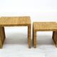 Vintage banana fiber Coffee Tables, Ikea 1980s