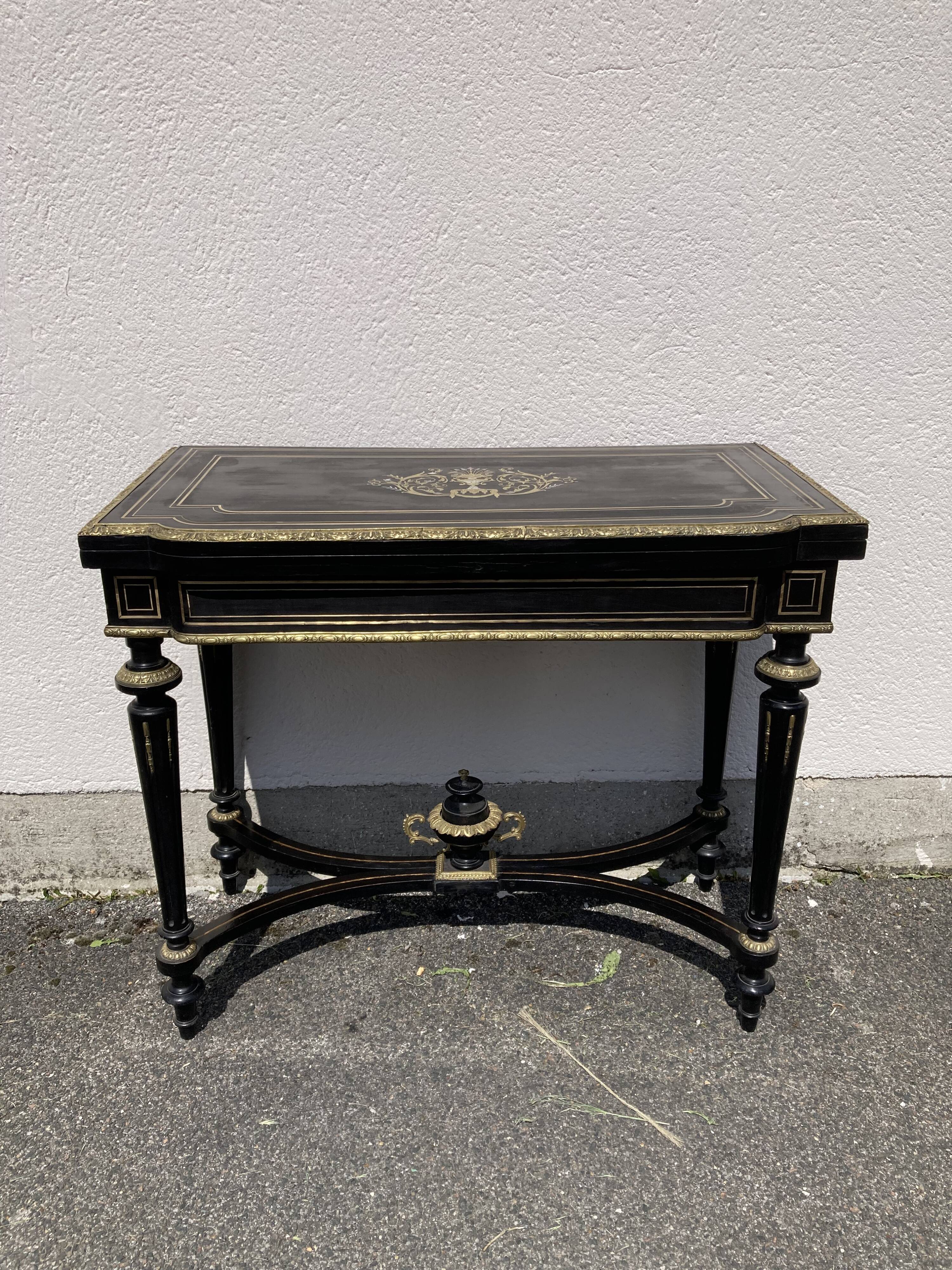 Console de jeu pliante d'époque Napoléon III
