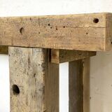 Vintage solid wood workbench