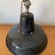 Antique Industrial Pendant Light Blue Enameled Metal White Interior Deco