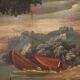Italian painting seascape from the 18th century