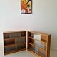 Pair of Mid-Century Oak School Bookcases