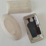 Trio of decorative glazed ceramic bowls – Italy, 1960s