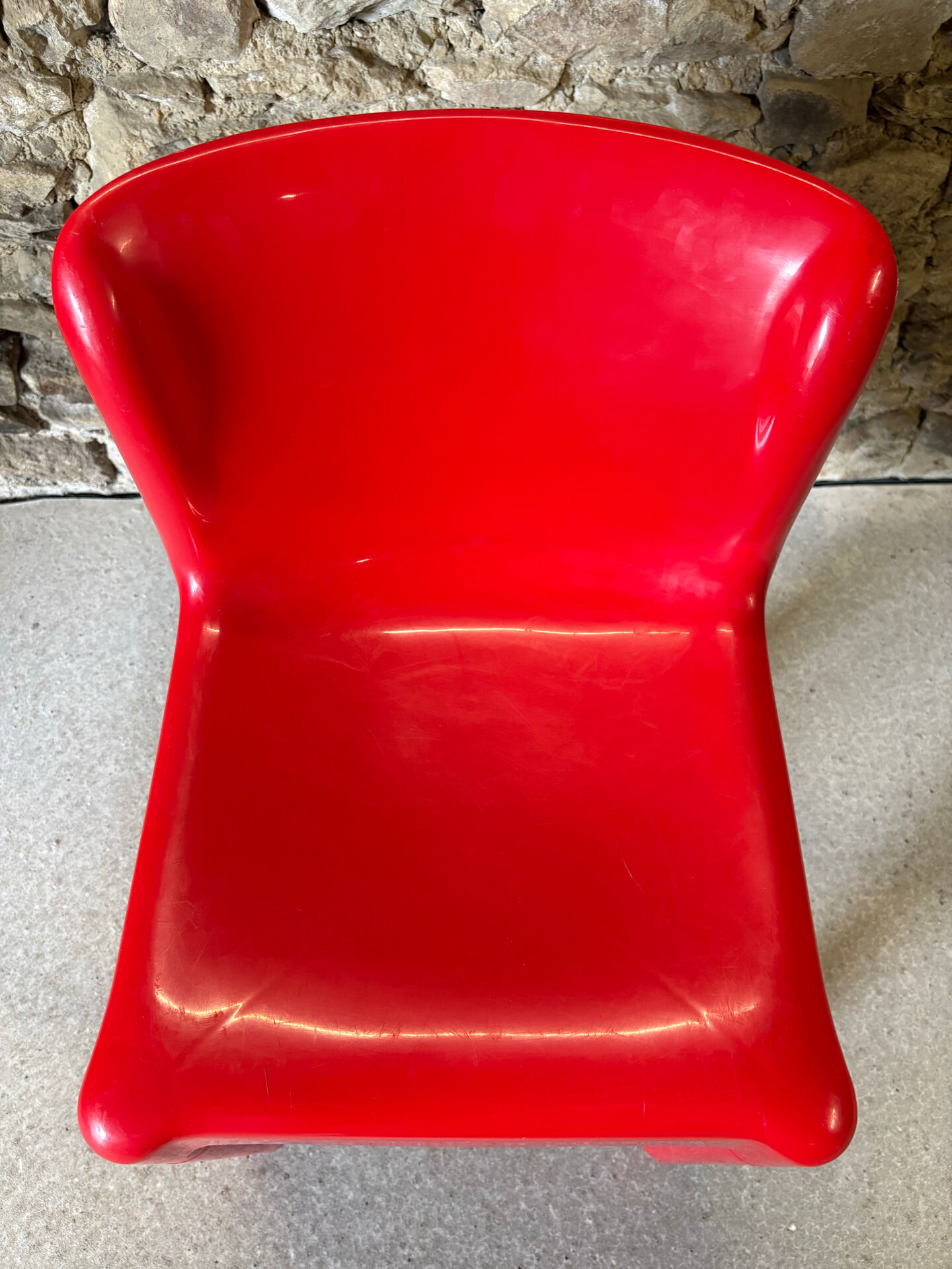 4 chairs model 4875 by C. Bartoli for Kartell, 1970