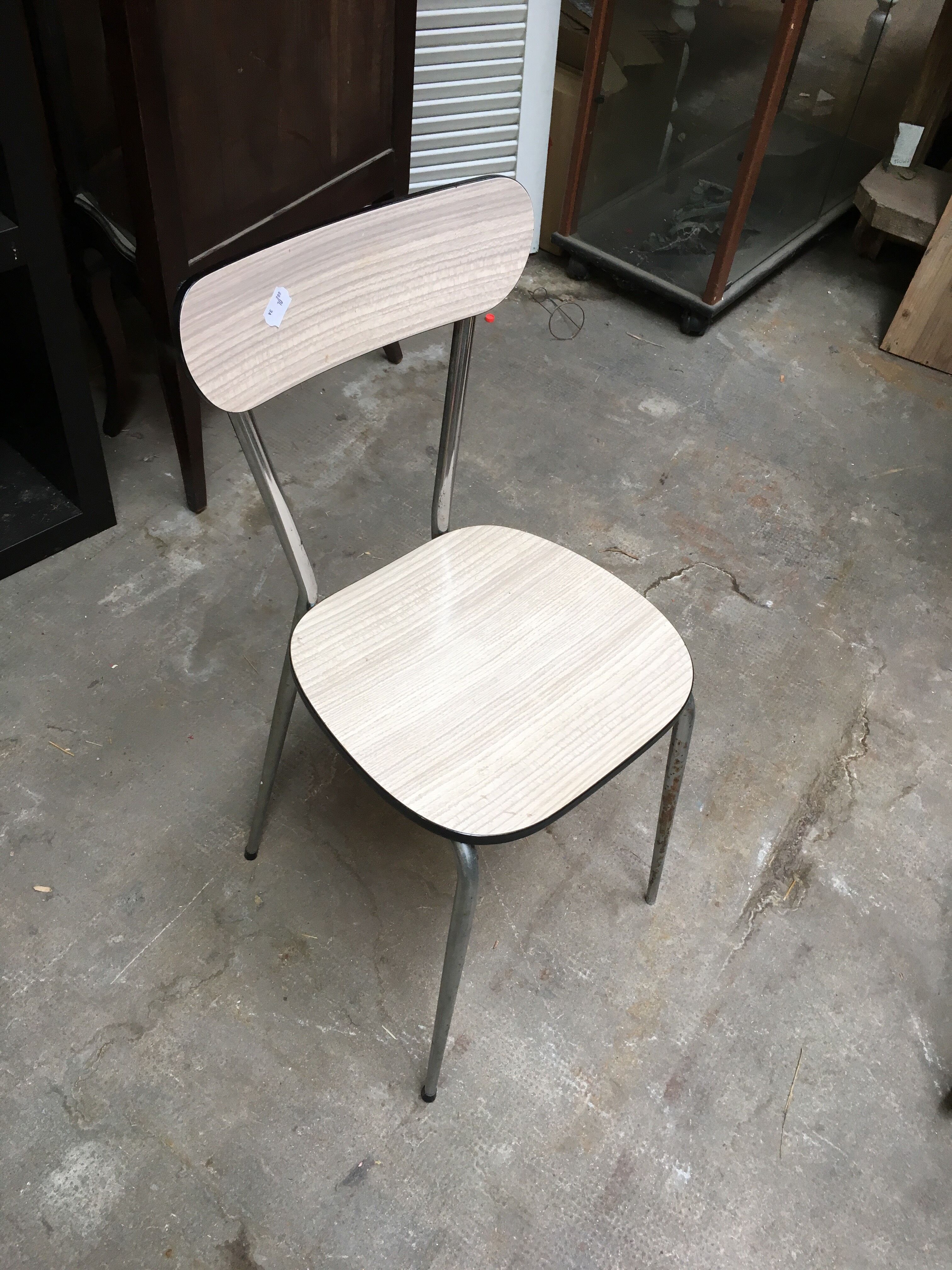 White formica chair