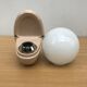 Applique Boule Opaline Blanc Socle Bakélite Beige Salle de Bain Années 70 Vintage