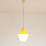 Early plastics cellulose pendant lamp by Atelier de recherche plastique and Rotaflex 1950s.