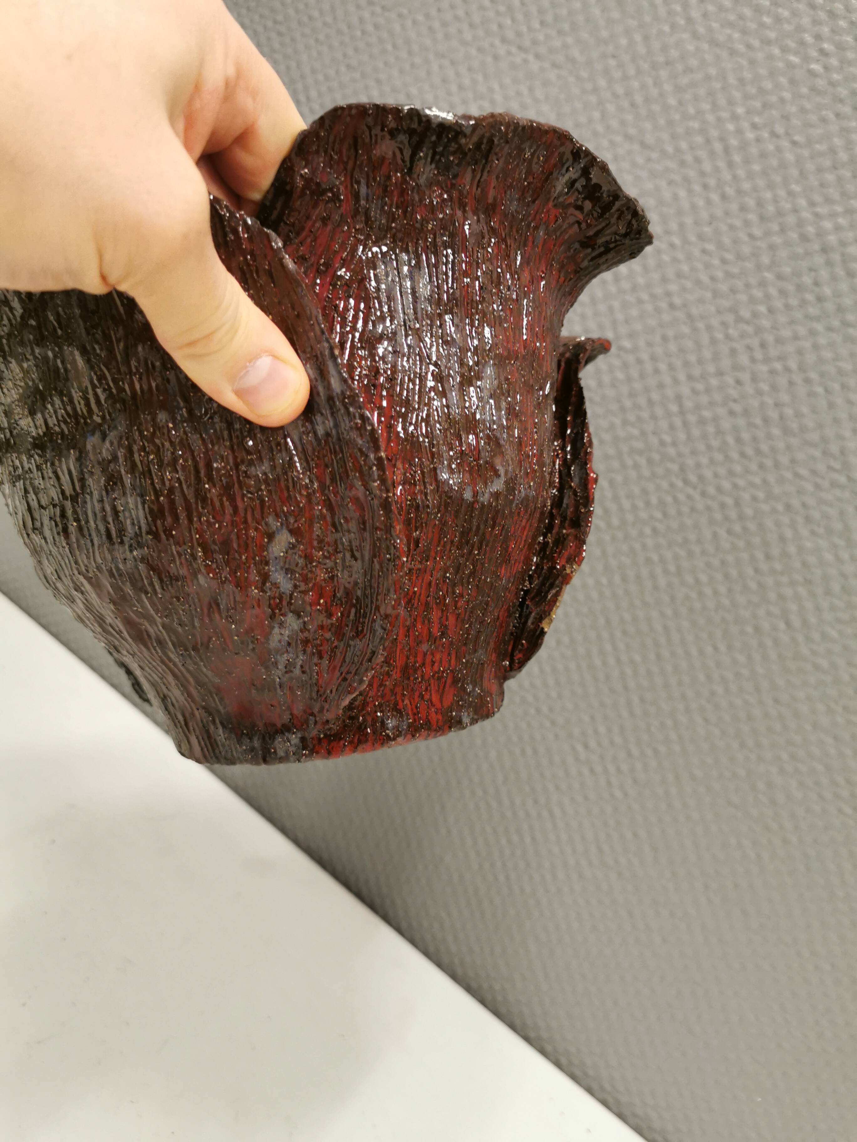 Bowl in ceramic, in beautiful colours, Danish and from Sloth art pottery 1978 (signed)