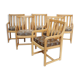 Set of six chairs in oak from the years 1950/1960