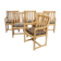 Set of six chairs in oak from the years 1950/1960
