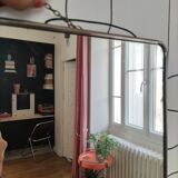 Metal barber mirror, 40x30 cm