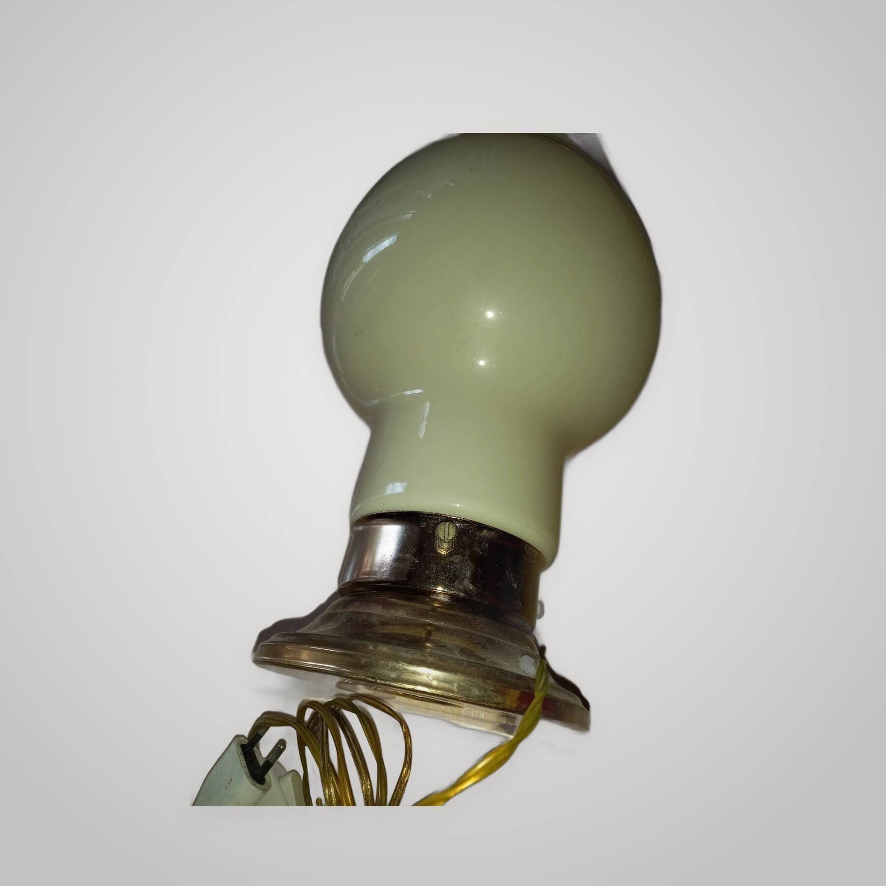70s Vintage Murano Beige Mushroom Table Lamp