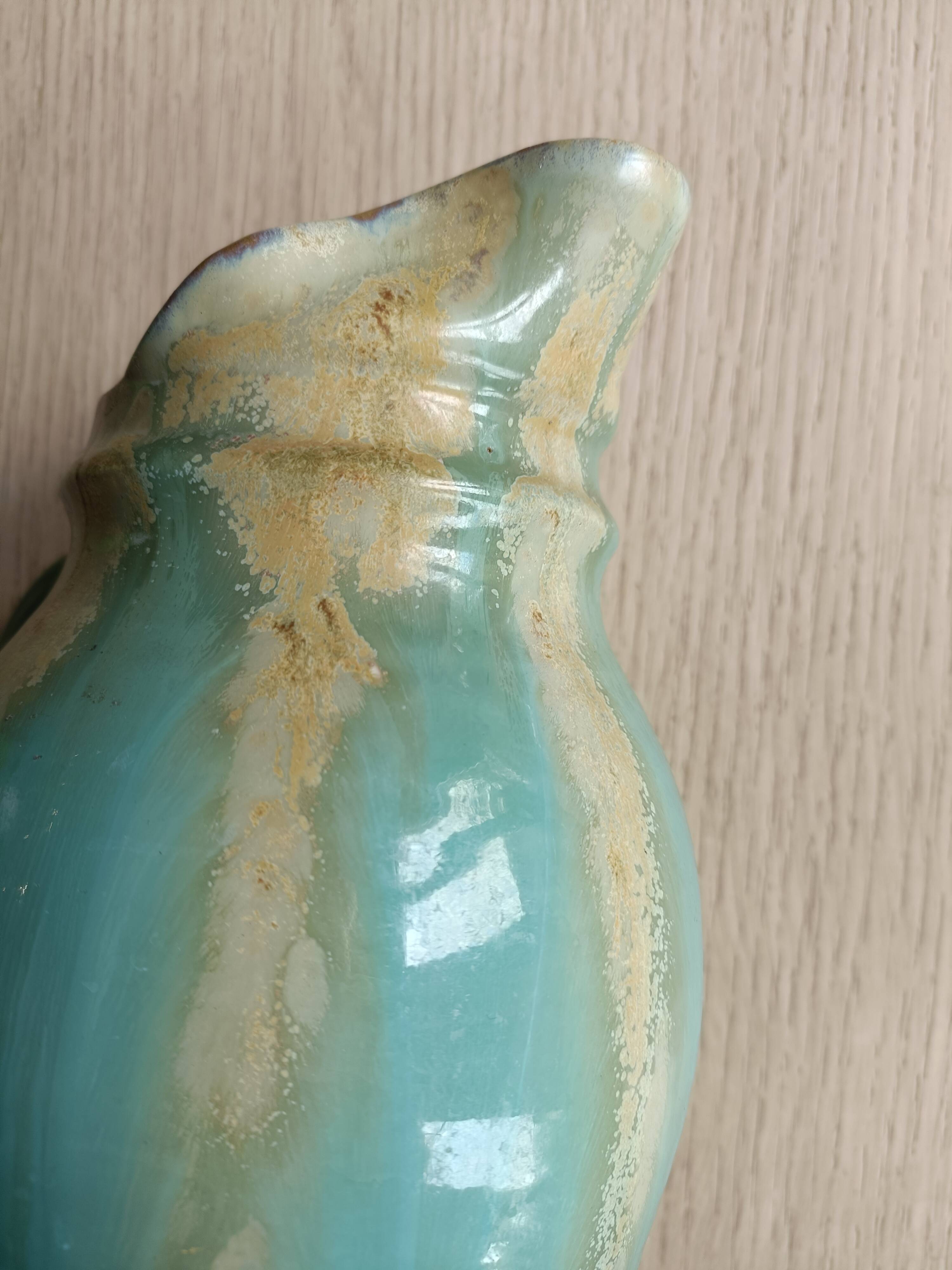 Flamed stoneware pitcher A. Cytère Rambervillers