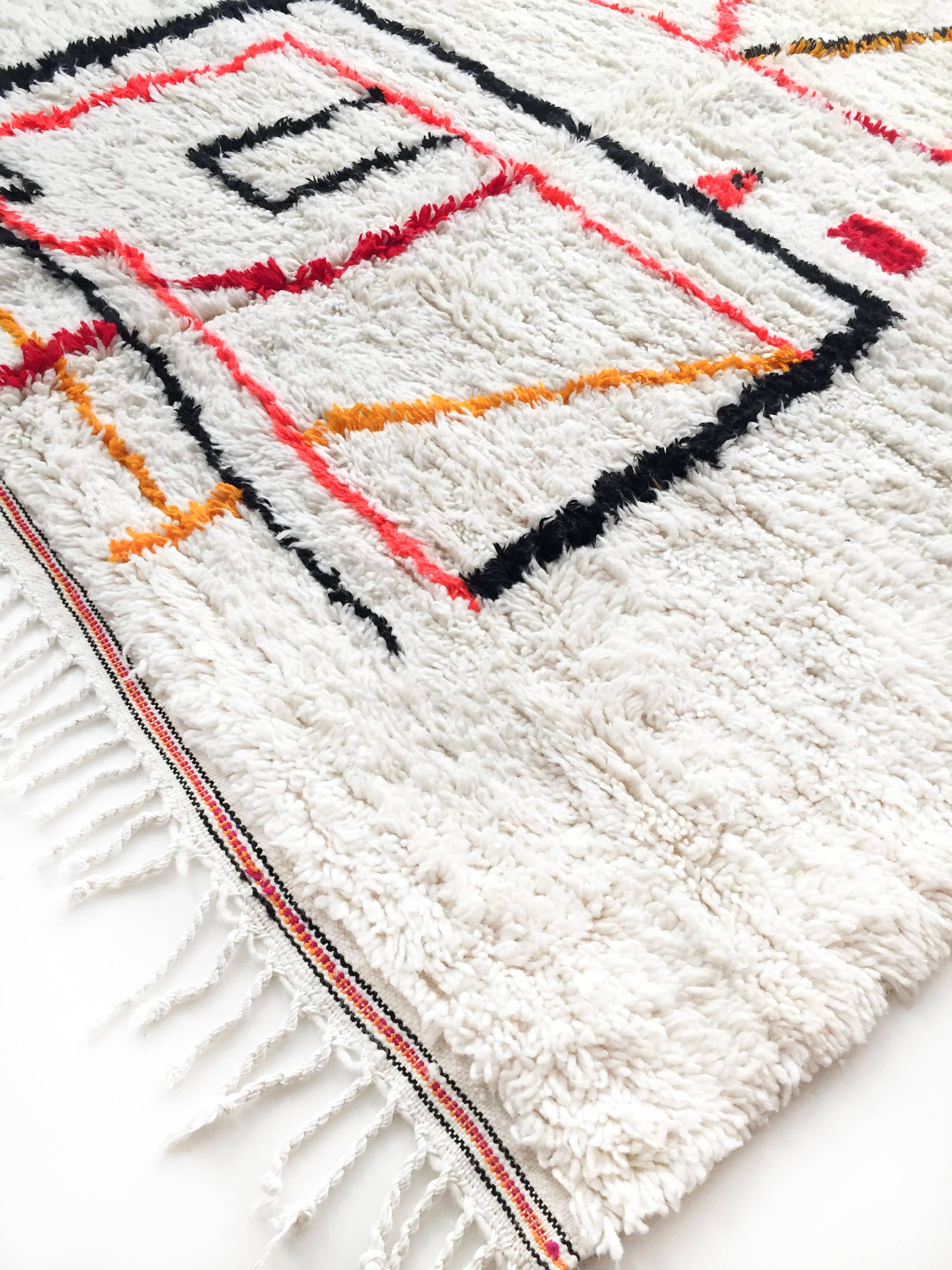 Azilal Moroccan Berber carpet with colorful patterns new