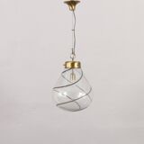 Italian mid-century Murano glass pendant lamp 1970s