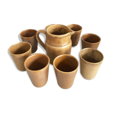 Digoin sandstone cup service, 1970s