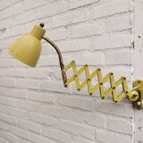 1970s metal scissors lamp